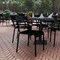 Flash Furniture Black All-Weather Steel Dining Chair XU-CH-10318-ARM-BK-GG - alternate 1